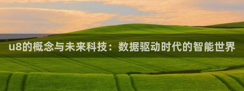 NG大舞台4注册：u8的概念与未来科技：数据驱动时代的智能世界